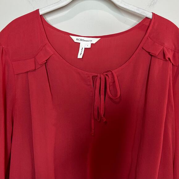 BCBG Generation Red Dress Size Large - Picture 4 of 10